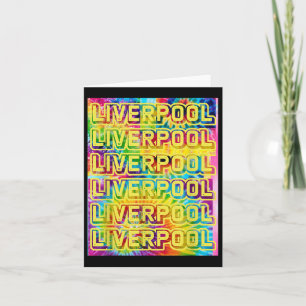 Carte Chemise de la ville de Liverpool Uk Cadeau de voya