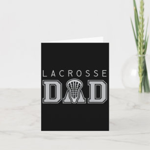 Carte Chemise de Lacrosse pour papa tête de bâton de Lax