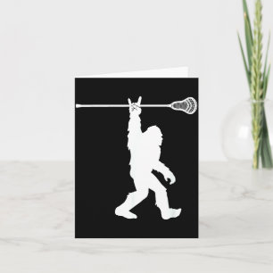 Carte Chemise de lacrosse vintage Lax Bigfoot Sasquatch