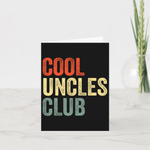 Carte Chemise de l'oncle Vintage Cool Club des oncles dr