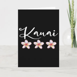Carte Chemise de luau de vacances de plumeria hawaïenne