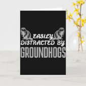 Carte Chemise de marmotte amateur de marmottes Marmottes (Fleur jaune)