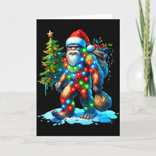 Carte Chemise de Noël Bigfoot Sapin de Noël Xmas Sasqua