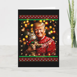 Carte Chemise de Noël drôle de Trump pour les amateurs d
