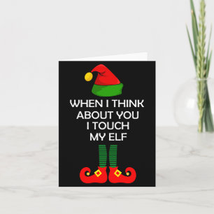 Carte Chemise de Noël inappropriée drôle de Noël