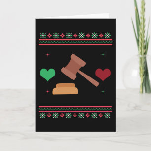 Carte Chemise de Noël laide d'avocat Juge Avocat