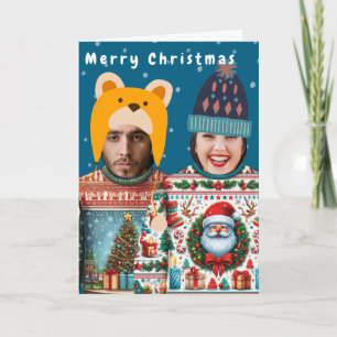 Carte Chemise de Noël personnalisée avec photo drôle Fêt