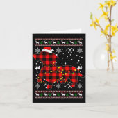 Carte Chemise de Noël pour cadeau d'amant de Dachshund P (Fleur jaune)