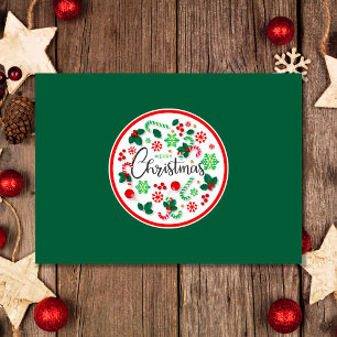 Carte Chemise de Noël Red Green Joyer