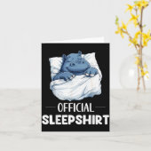 Carte Chemise de nuit mignonne pour amateurs d'animaux d (Fleur jaune)