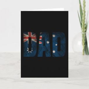 Carte Chemise de papa drapeau australien Fête des pères