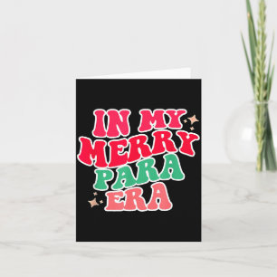 Carte Chemise de parapro, Dans mon ère para, Noël 