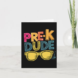 Carte Chemise de rentrée pour garçon de pré-maternelle p
