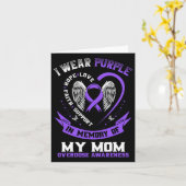 Carte Chemise de sensibilisation au surdosage en mémoire (Fleur jaune)