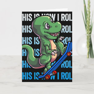 Carte Chemise de skateboard Dino Enfants Garçons Skatebo