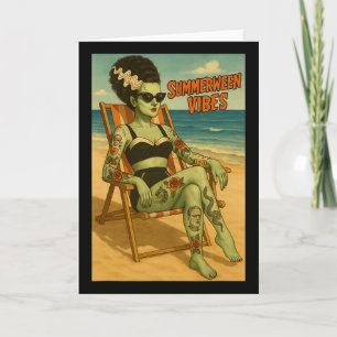 Carte Chemise de style gothique rétro de plage Summerwee