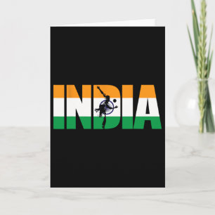 Carte Chemise de Supporters de Cricket Indien Maillot In