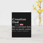 Carte Chemise Définition Papa Croate Cadeau Fête Des Pèr (Fleur jaune)