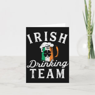 Carte Chemise d'équipe de boisson irlandaise Jour de la