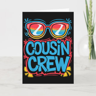 Carte Chemise d'équipe de cousins adultes enfants Cousin