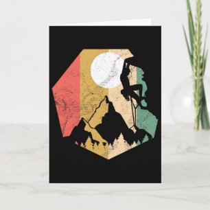 Carte Chemise d'escalade vintage rétro rock montagne Bou