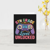 Carte Chemise déverrouillée de 5e année - Gamer Retour à (Fleur jaune)