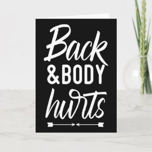 Carte Chemise Douleur Au Dos Et Au Corps Drôle De Yoga G