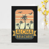 Carte Chemise drôle Aloha Beaches Tee Pun (Fleur jaune)
