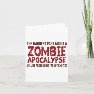 Carte Chemise drôle de cadeau de zombie Apocalypse Homme