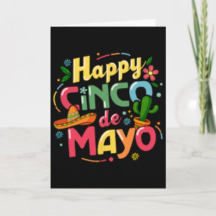 Carte Chemise drôle de Cinco De Mayo, laisse la fiesta S