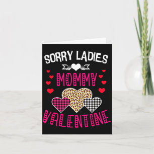 Carte Chemise drôle de la Saint-Valentin Désolée Mesdame