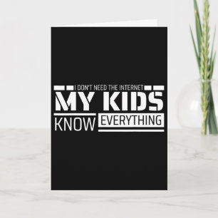 Carte Chemise drôle de papa de la part des enfants Cadea