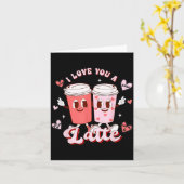 Carte Chemise drôle de Saint-Valentin J'aime un café pou (Fleur jaune)