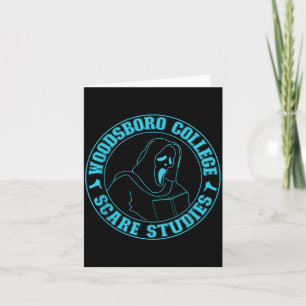 Carte Chemise drôle d'Halloween Woodsboro College Scare