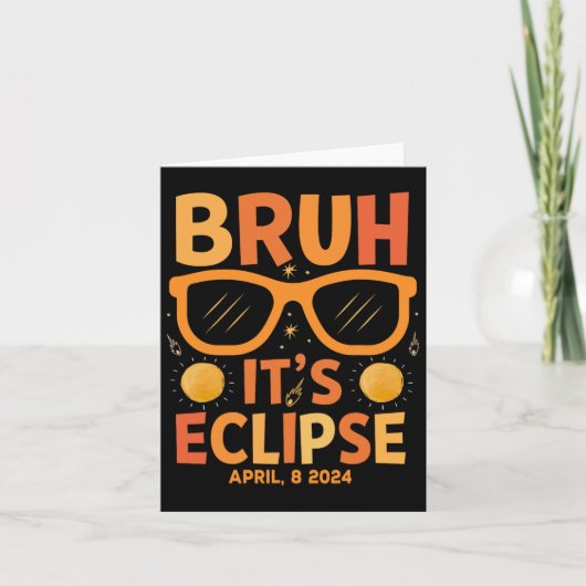 Carte Chemise Eclipse Pour Enfants Bruh Son Éclipse 8 Av (Devant)