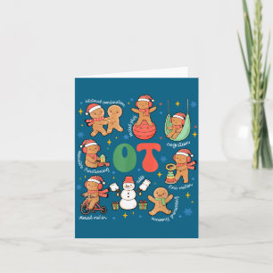 Carte Chemise Ergothérapie Ot Pain d'épice Noël