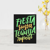 Carte Chemise Fiesta Siesta Tequila Répéter (Fleur jaune)