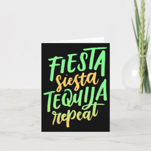 Carte Chemise Fiesta Siesta Tequila Répéter