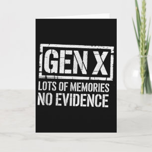 Carte Chemise Gens Genx Hommes Femmes Gen X Beaucoup De