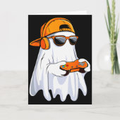 Carte Chemise Halloween Fantôme Joueur Vidéo Jeux Garçon (Devant)