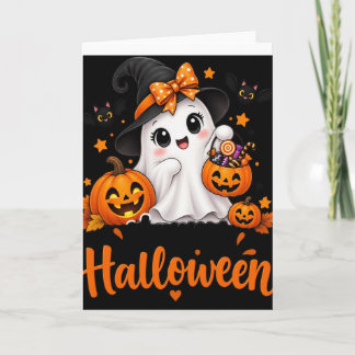 Carte Chemise Halloween Fantôme Mignon – Joy Halloween C