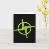 Carte Chemise Irlandaise Paienne Chrétienne Croix de Bri (Fleur jaune)