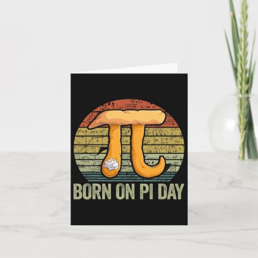 Carte Chemise Né le jour de Pi (Devant)
