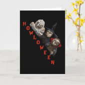 Carte Chemise personnalisée de la paresseux Joyeux Hallo (Fleur jaune)