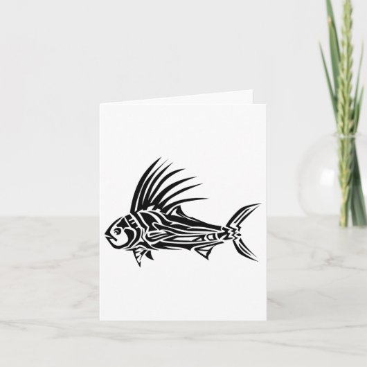 Carte Chemise Poisson-Roche - Cool Rooster Poisson Conce (Devant)