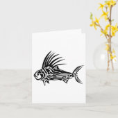 Carte Chemise Poisson-Roche - Cool Rooster Poisson Conce (Fleur jaune)