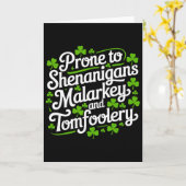 Carte Chemise Prone To Shenanigans Malarkey And Tomfoole (Fleur jaune)