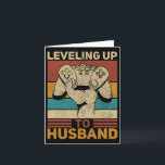Carte Chemise rétro joueur Up To Husband Enterrement de<br><div class="desc">Up To Husband Retro Gamer Tee Groom Bachelor Party 1</div>