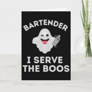 Carte Chemise Rtender Halloween Rtender Fantôme Je sers
