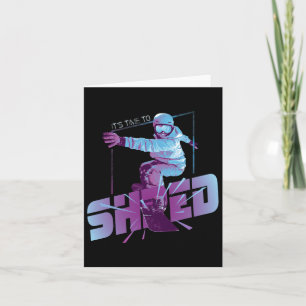 Carte Chemise Shred Vintage Snowboard 80s Costume Snowbo